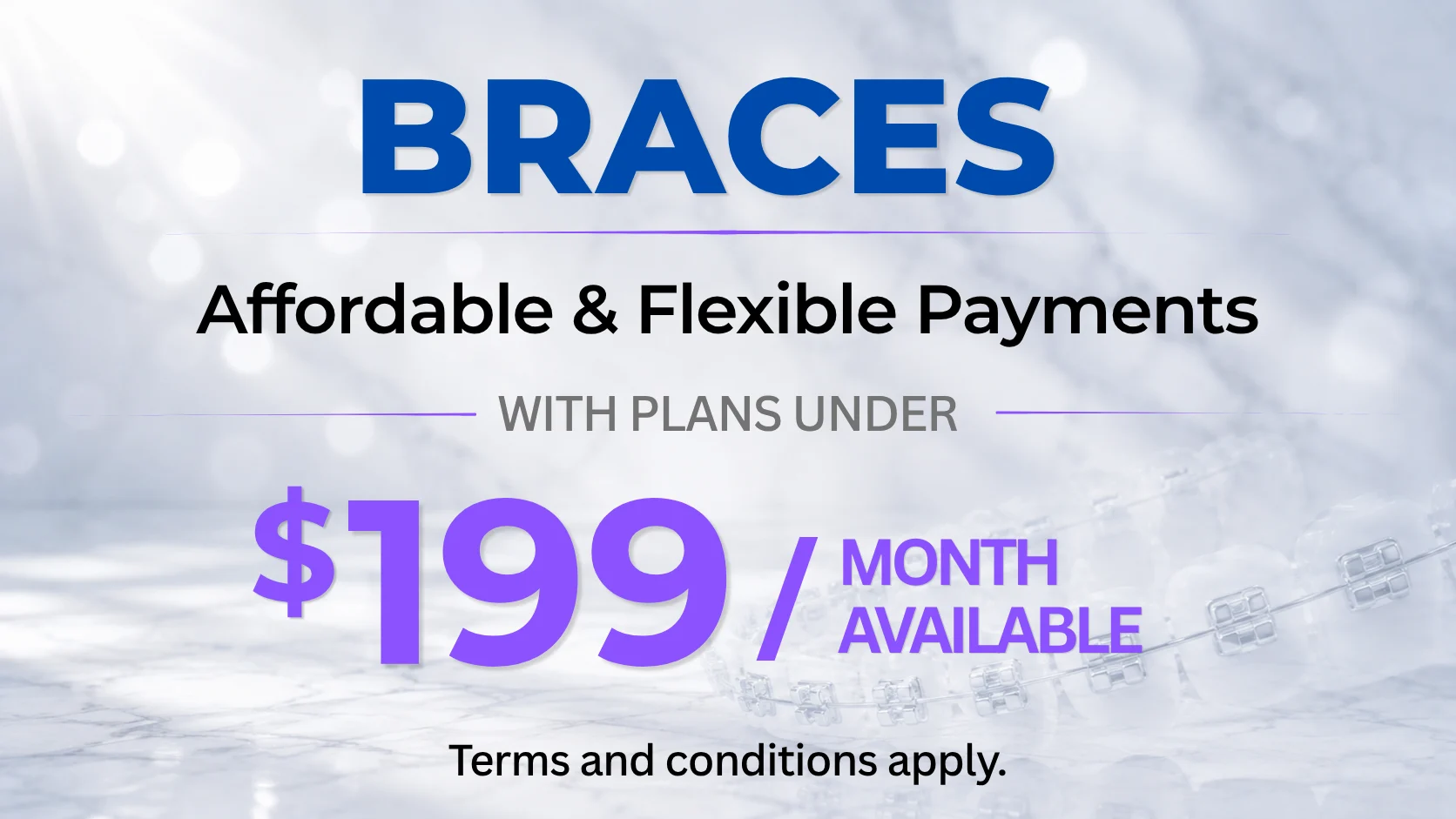 Braces affordable payments at Super Orthodontics